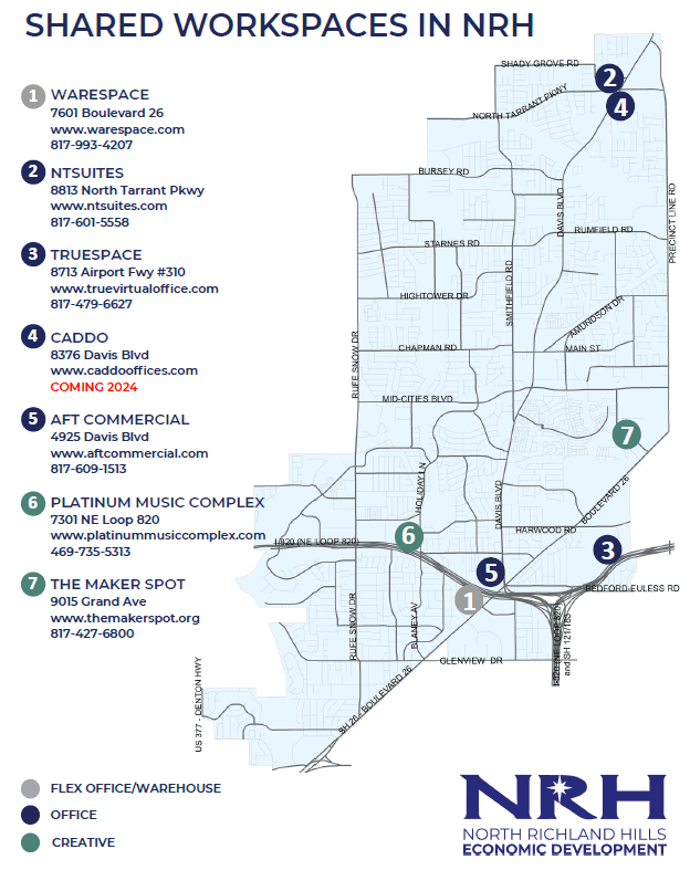 Shared Office Space Map